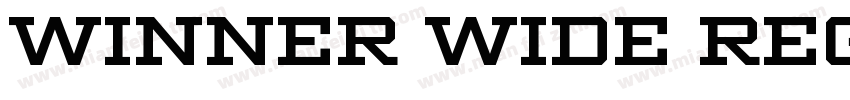 Winner Wide Regular字体转换